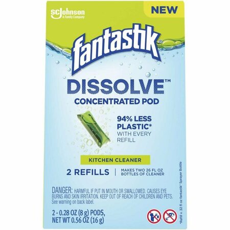 SC JOHNSON Fantastik Dissolve Concentrated Kitchen Cleaner Pod Refills - 2 Pack 108607